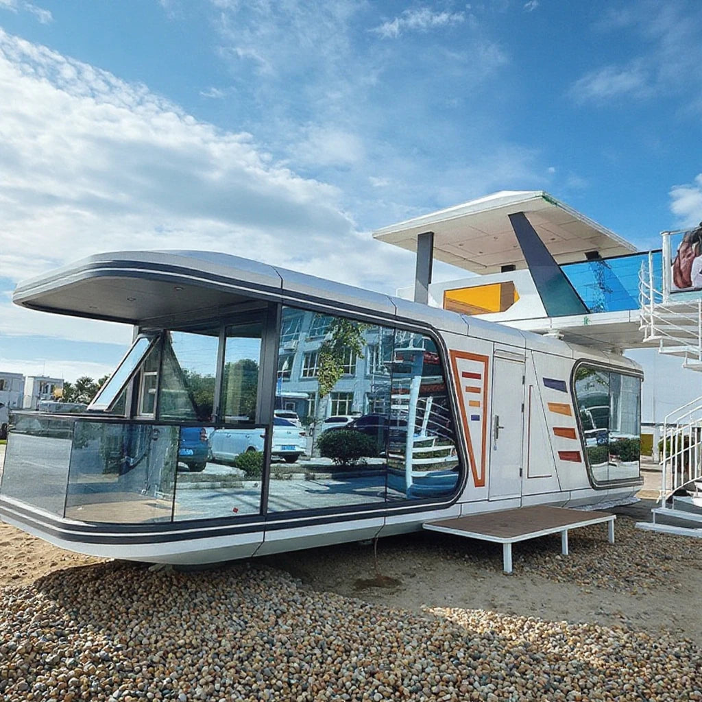 Intelligent Detachable Prefab Home Manufacture Mobile Apple Cabin House Container Houses With Smart Home Kitchen and Balcony