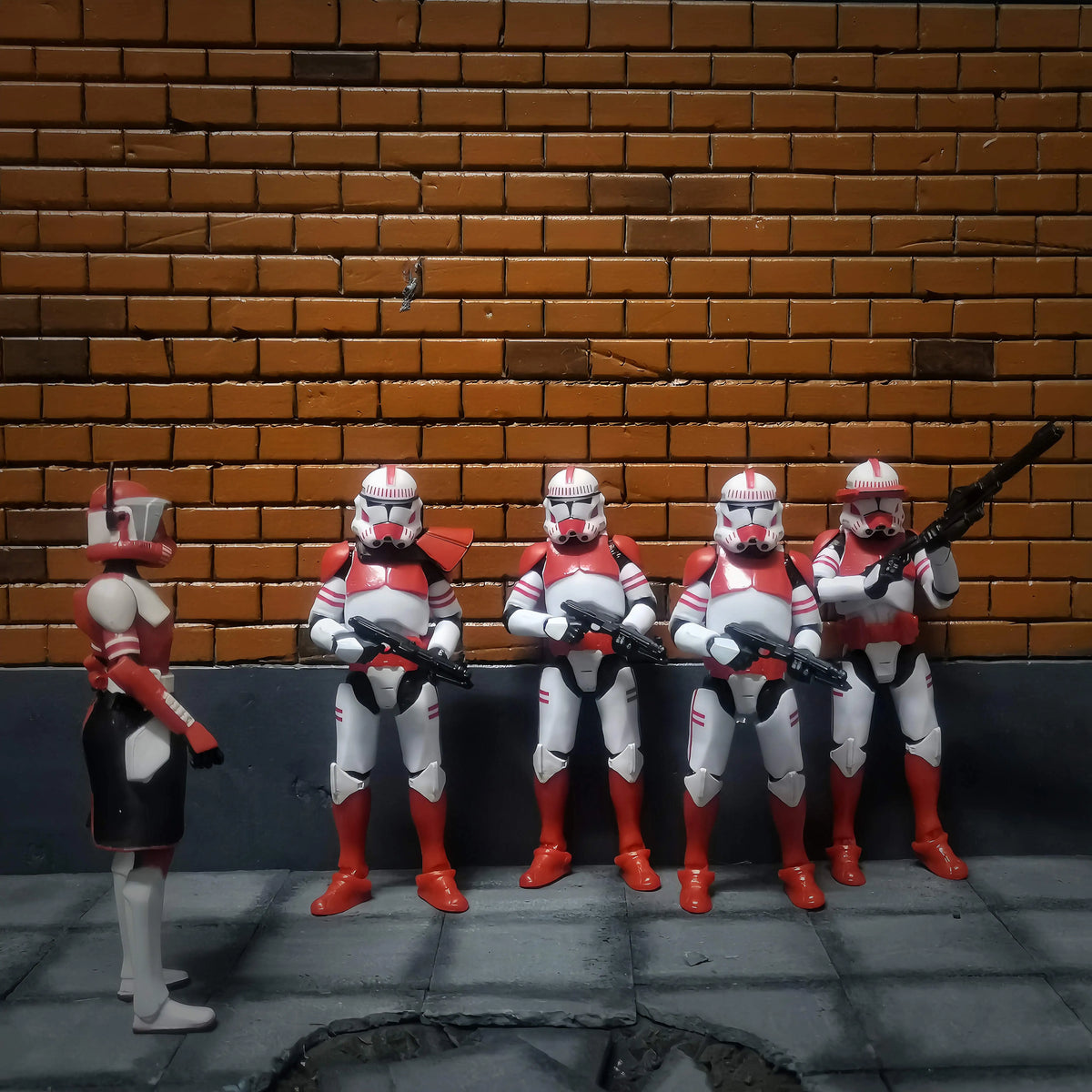 Star Wars 3.75 Inch Trooper 1/18 Shock Coruscant Guard Kamino Clone Sergeant Hound Fox Action Figure Toys Model Loose