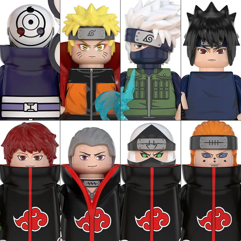 WM6152 Naruto Building Blocks Ootutuki Momoshiki Mitsuki Gaara Namikaze Minato Tobirama Action Figure Accessories For Kids