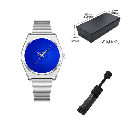 2026 Men's Quartz Watch with Round Dial Design Personalized Graffiti Digital Patterns Simple Yet Retro Fashionable High-End Men
