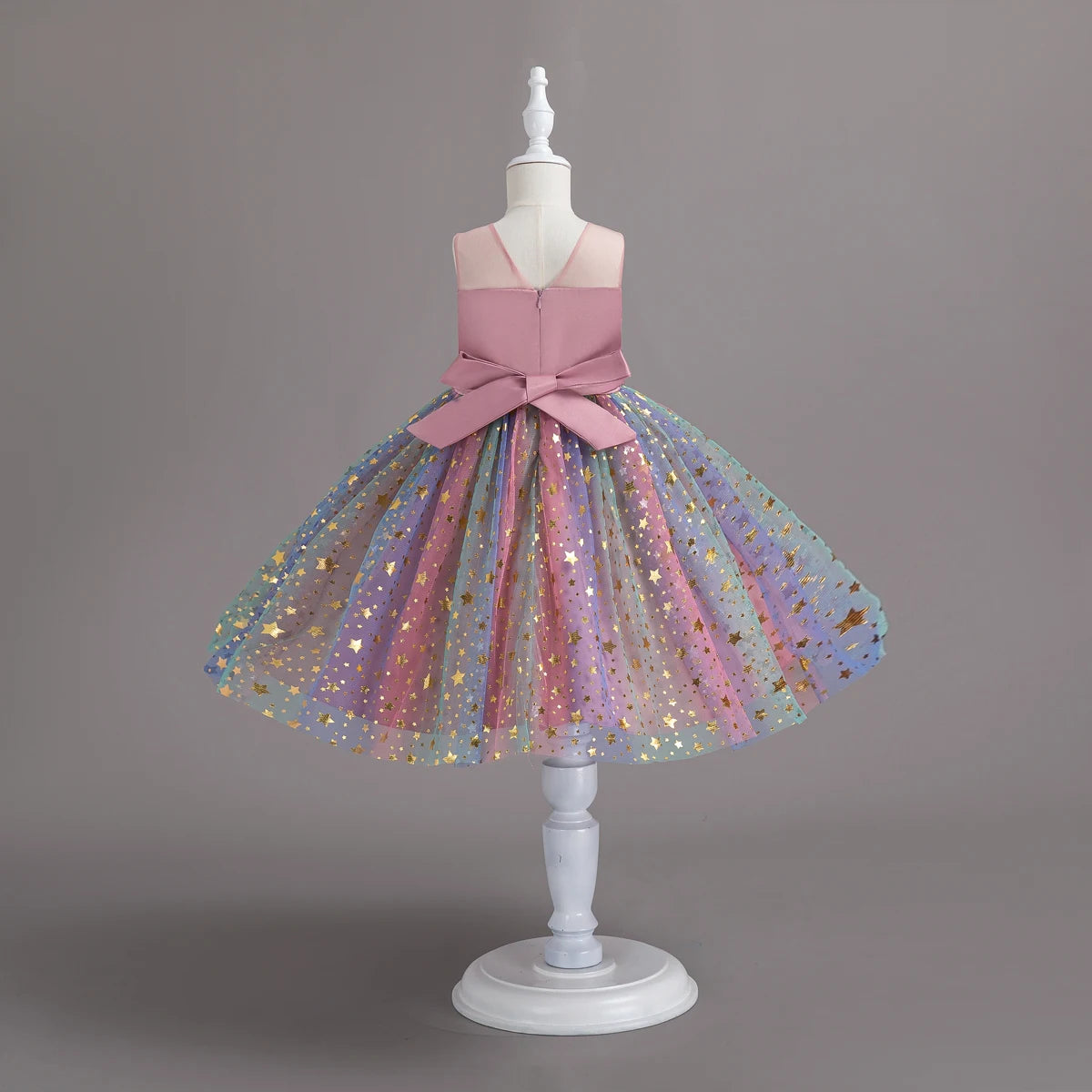 1-10 Years Baby Girl Clothing Rainbow Sequins Dress For Christmas Halloween Brithday Party Kid Girl Wedding Princess Dresses