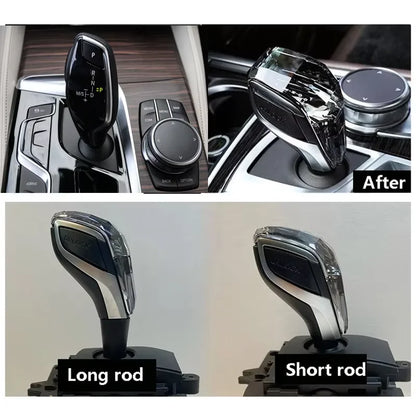 Crystal Gear Shift Lever Knob Set For BMW 5 Series G30 G32 G01 G08 7 Series G11 G12 F10 F20 F30 F32 F25 F26 X5 X6 F15 F16