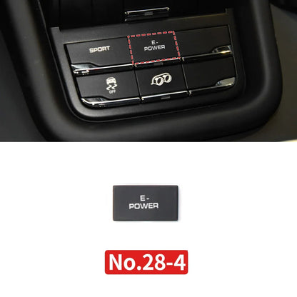 Car Center Console Multi Functional Sport Mode Start Stop Button Vehicle Stability Lane Keeping E-Power for Porsche Cayenne