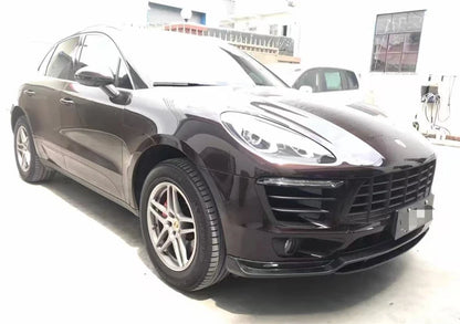 For Porsche Macan 2014-2022 Real Carbon Fiber Bumper Front Lip Rear Diffuser Side Skirts Splitters Spoiler Accessories Body Kit