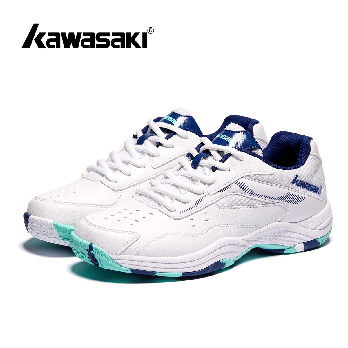 Kawasaki New Badminton Shoes Sneakers Mens Tennis Breathable Anti-Slippery Sport Shoes for Men Women K-065D