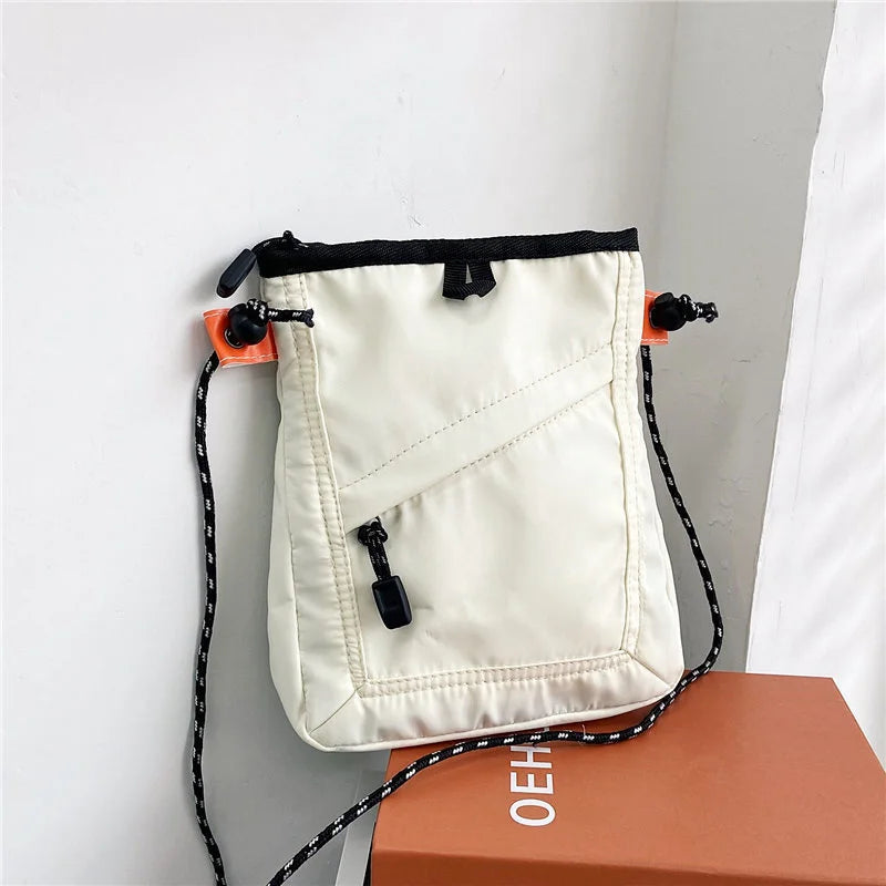 Mini Nylon Crossbody Bag Soft Small Phone Wallet Multifunctional Adjustable Strap Shoulder Bag Crossbody Purse Canvas Purse