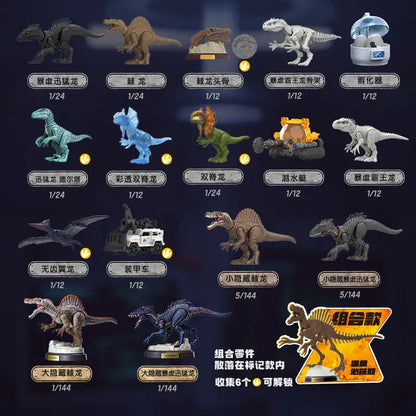BLOKEES Jurassic World Jurassic Park Dinosaurs TERRAVENTURE Blind Box Toys Assembled Model Action Figure Collect Toys