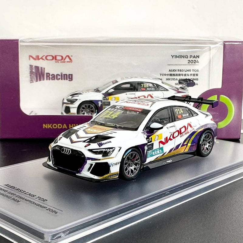 KILOworks 1:64 RS3 LMS TCR Alloy Car Diecasts & Toy Vehicles Car Model Miniature Scale Model Car Toys For Children