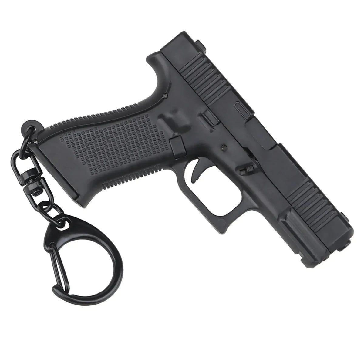 Mini Tactical Pistol Shape Car Keychain for Men Portable Decorations Detachable Keyring Realistic Model Toy Bag Accessories