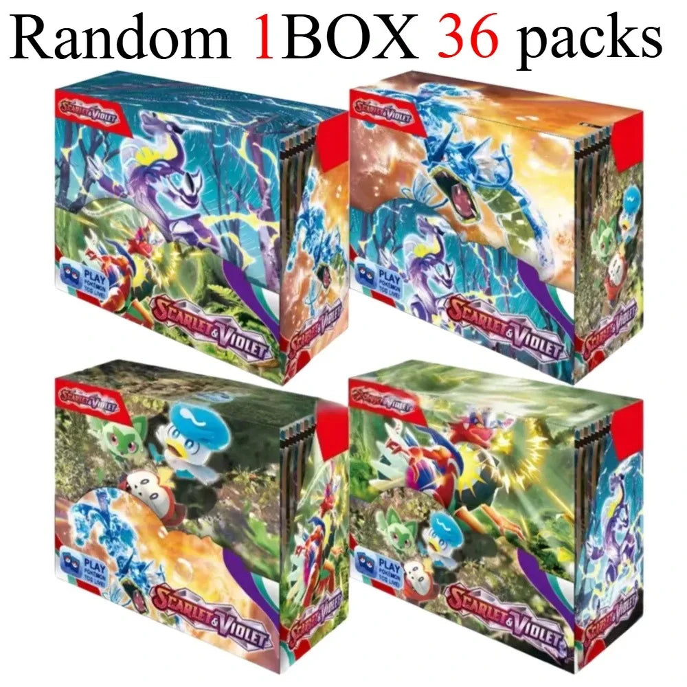 new model English 36 Packs Pokémon TCG: Scarlet & Violet Etsncelles Evoving Skies 151 BATTLE Flames Booster Box Battle  Card