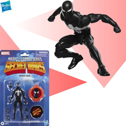 【IN STOCK】Hasbro Marvel Legends Series Secret Wars Spider-Man (Black Suit) Action Figure Collection Model Boys Toys Gifts