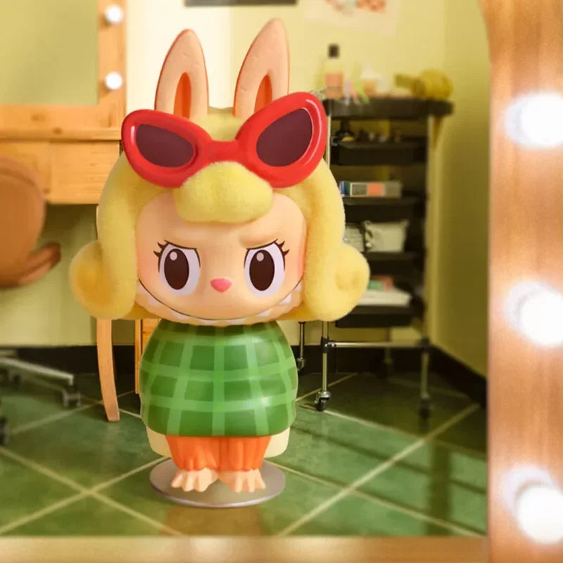 POPMART LABUBU THE MONSTERS HAIR SALON Series Blind Box Anime Action Figure Guess Bag Ornament Figurines Desktop Dolls Model