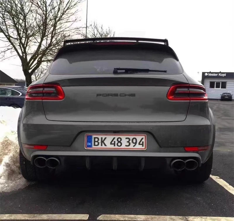 For Porsche Macan 2014-2022 Real Carbon Fiber Bumper Front Lip Rear Diffuser Side Skirts Splitters Spoiler Accessories Body Kit