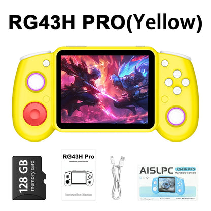 RG43H PRO Retro Handheld Game Console 22000+ Games 4.3" IPS Screen Dual System 4000mAh 2.4G WIFI Portable Handheld Video Player