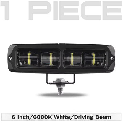 6D LED Light Bar 6 Inch 30W LED Work Light Yellow White Fog Light For Car Motorcycle Offroad 4X4 ATV Truck Tractor 12V 24V