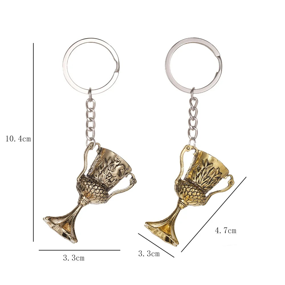 Horcruxes Retro Men's Holy Grail Necklace Accessories European and American Film Accessories God Cup Keychain