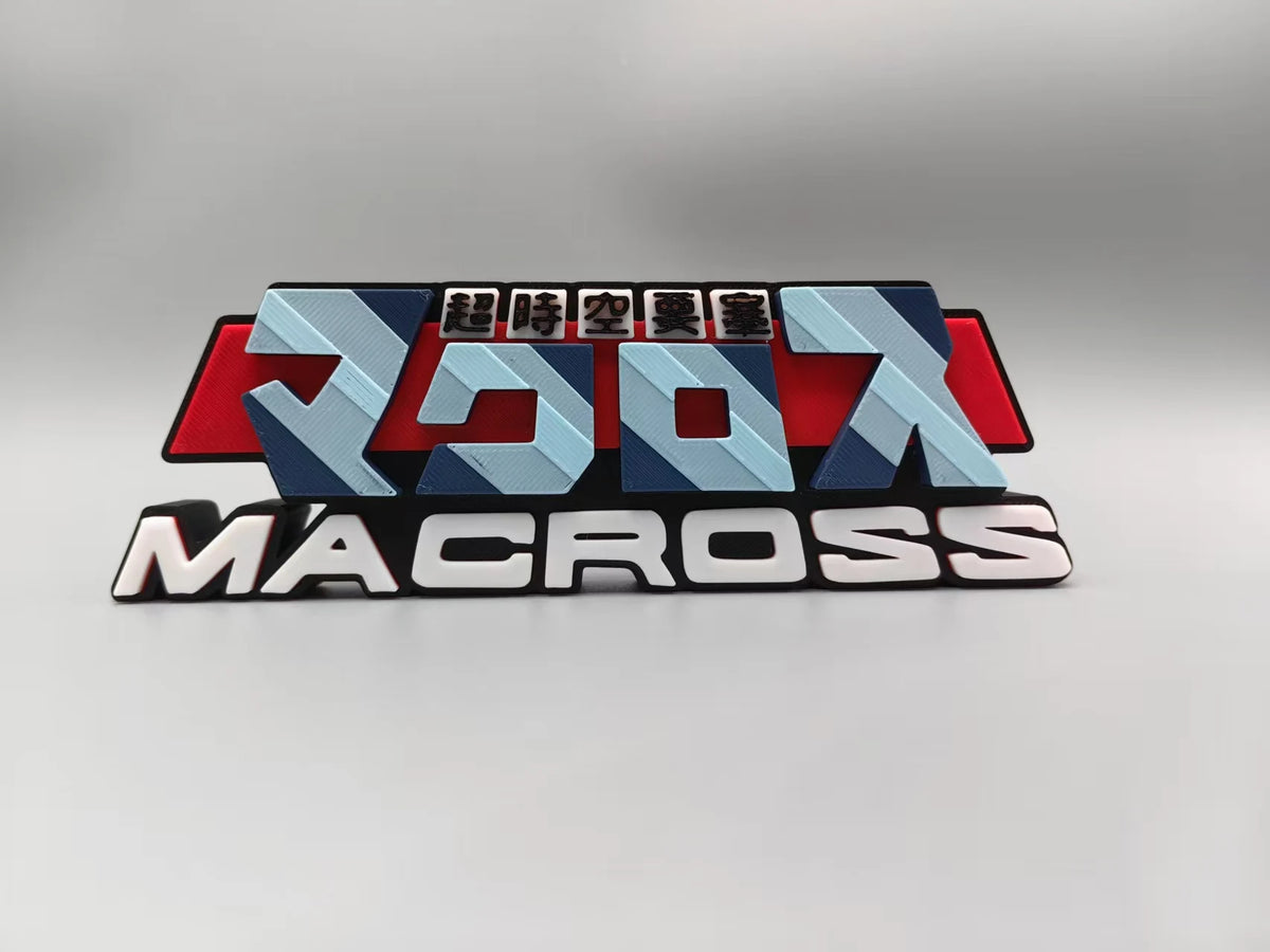 Robotech / Macross Logo three-dimensional font, standee, nameplate, emblem, high - appearance - level decorative ornament.