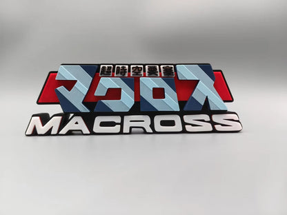 Robotech / Macross Logo three-dimensional font, standee, nameplate, emblem, high - appearance - level decorative ornament.