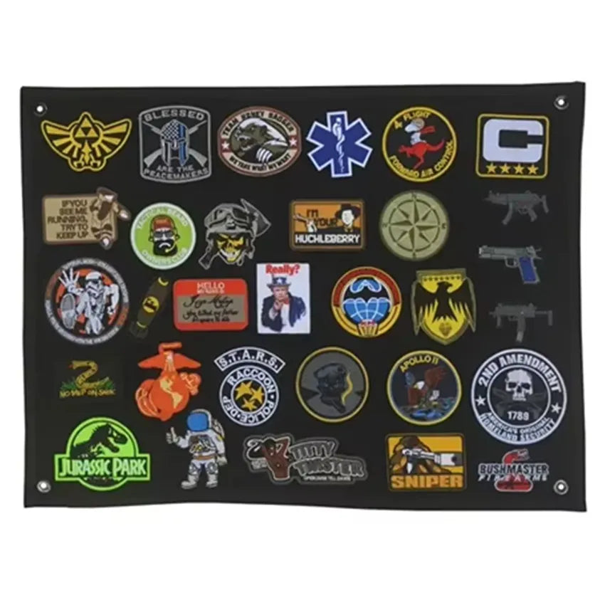 Military Patches Storage Display Board Collection Armband Finishing Cloth Badge Poster Armor Background DIY Nylon Wall Hanging