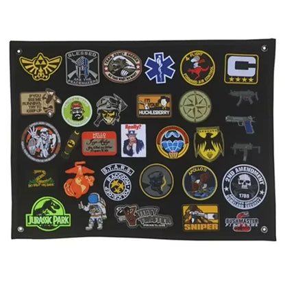 Military Patches Storage Display Board Collection Armband Finishing Cloth Badge Poster Armor Background DIY Nylon Wall Hanging