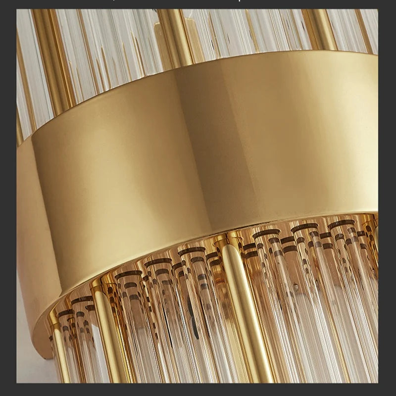Nordic Luxury Wall Lamp Stainless Steel Black Gold LED Wall Lamp Living Room Stairs Bedroom Bedside Room Decor Lighting Fixtures