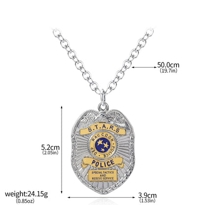 Game Resident Evil Keychain Raccoon City Eagle Logo Fridge Magnet Bottle Opener Police Department Badge Role Playing Gift