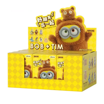 Hot New BOB&TIM Minions Better Together Series Anime Cute Cartoon Gifts Box Keychains Figure Model Trendy Toys Gifts