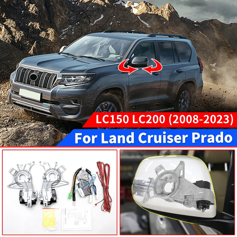 Applicable to 2010-2023 Toyota Land Cruiser 200 Prado 150 Rearview Mirror Folding Motor Modification LC200 Lc150 Accessories