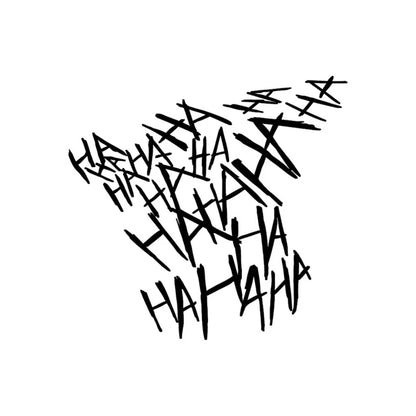 Car Motorcycle Sticker HAHAHA Joker Motorcycle Helmet Stickers Car Reflective Moto Auto Funny Helmet Decal Vinyl Styling Decor