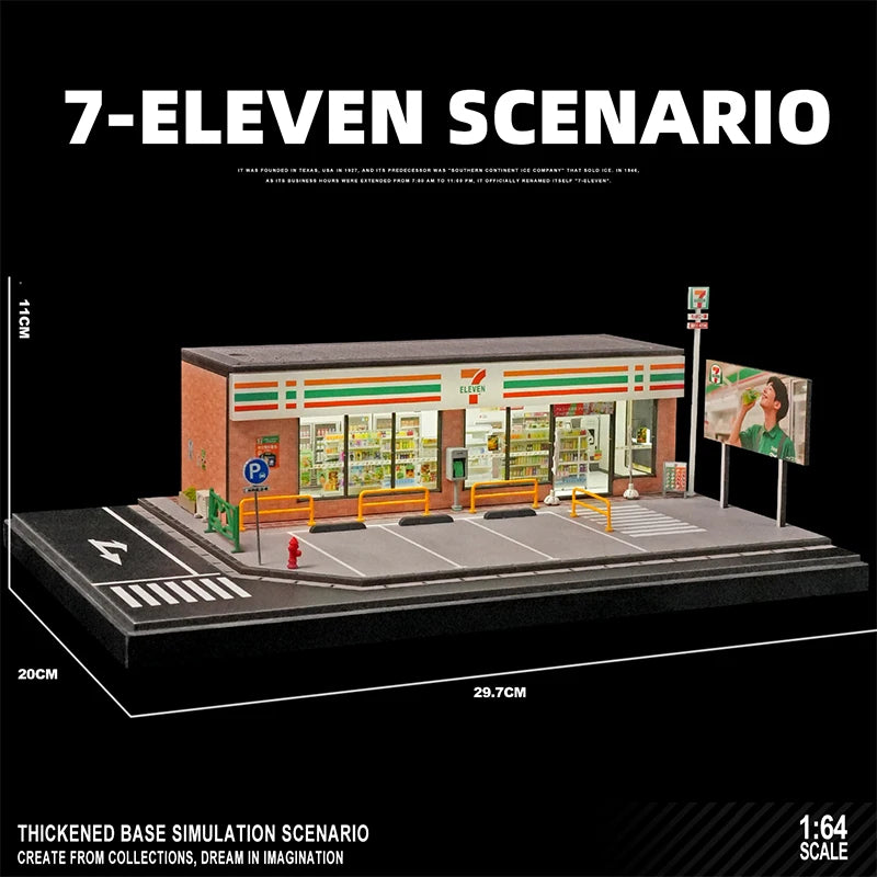 Collector 1:64 Fujiwara Tofu Shop Scene House Model Collection Ornament Three-dimensional Street Scene Table Decoration