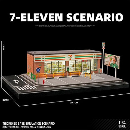 Collector 1:64 Fujiwara Tofu Shop Scene House Model Collection Ornament Three-dimensional Street Scene Table Decoration