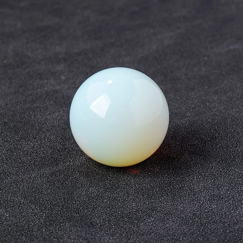 16mm Natural Crystal Ball No Hole Beads, Polished Agate Gemstone Sphere Bulk for DIY Jewelry Crafts Home Decor Gifts