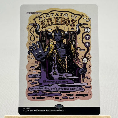 SLD HOLO19//001 Demonic Tutor Proxy Cards  Iron Maiden Sol Ring Arcane Signet Home Play Fierce Guardianship Nekusar The Mindra