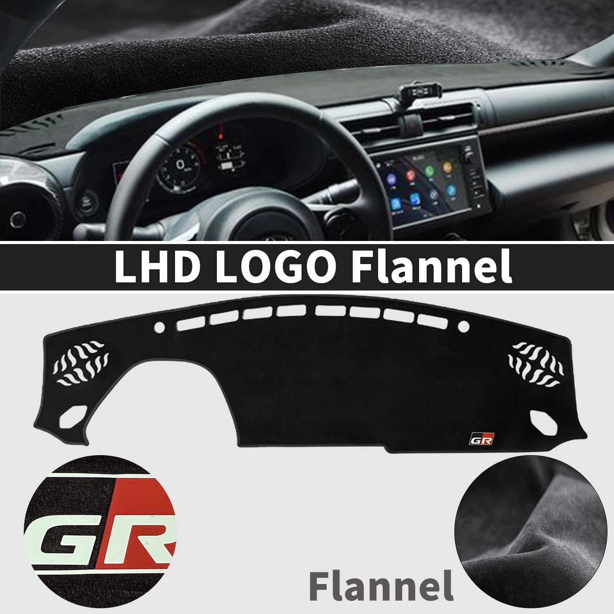 for Toyoa 86 GR86 2021 2022 2023 2024 2025 Car Dashmat Dashboard Cover Pad DashMat Sunshade Protective Carpet Accessories