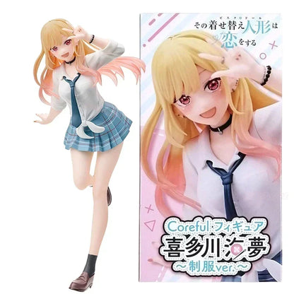 23cm My Dress-Up Darling Marin Kitagawa Race Queen Anime Figure Sono Bisque Doll wa Koi wo Suru Action Figure Model Doll Toys
