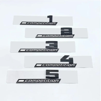 Giossy Black 3D ABS COMPETITION ABS Emblem Thunder Edition For BMW M1 M2 M3 M4 M5 M6 M8 Car Trunk Badge Sticker