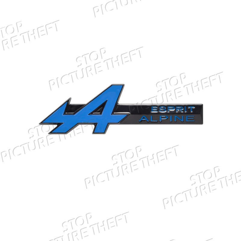 A Grille Logo 3D Metal Decal Car Body Rear Trunk Emblem Sticker For Symbioz Rafale Clio Austral Arkana Captur RS Scenic GT Sport