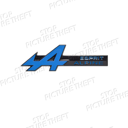 A Grille Logo 3D Metal Decal Car Body Rear Trunk Emblem Sticker For Symbioz Rafale Clio Austral Arkana Captur RS Scenic GT Sport