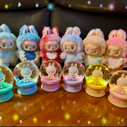 Original Pop Mart The Monsters Labubu V3 Big Into Energy Series Crystal Ball Blind Box Mystery Box Ornaments Girl Birthday Gifts