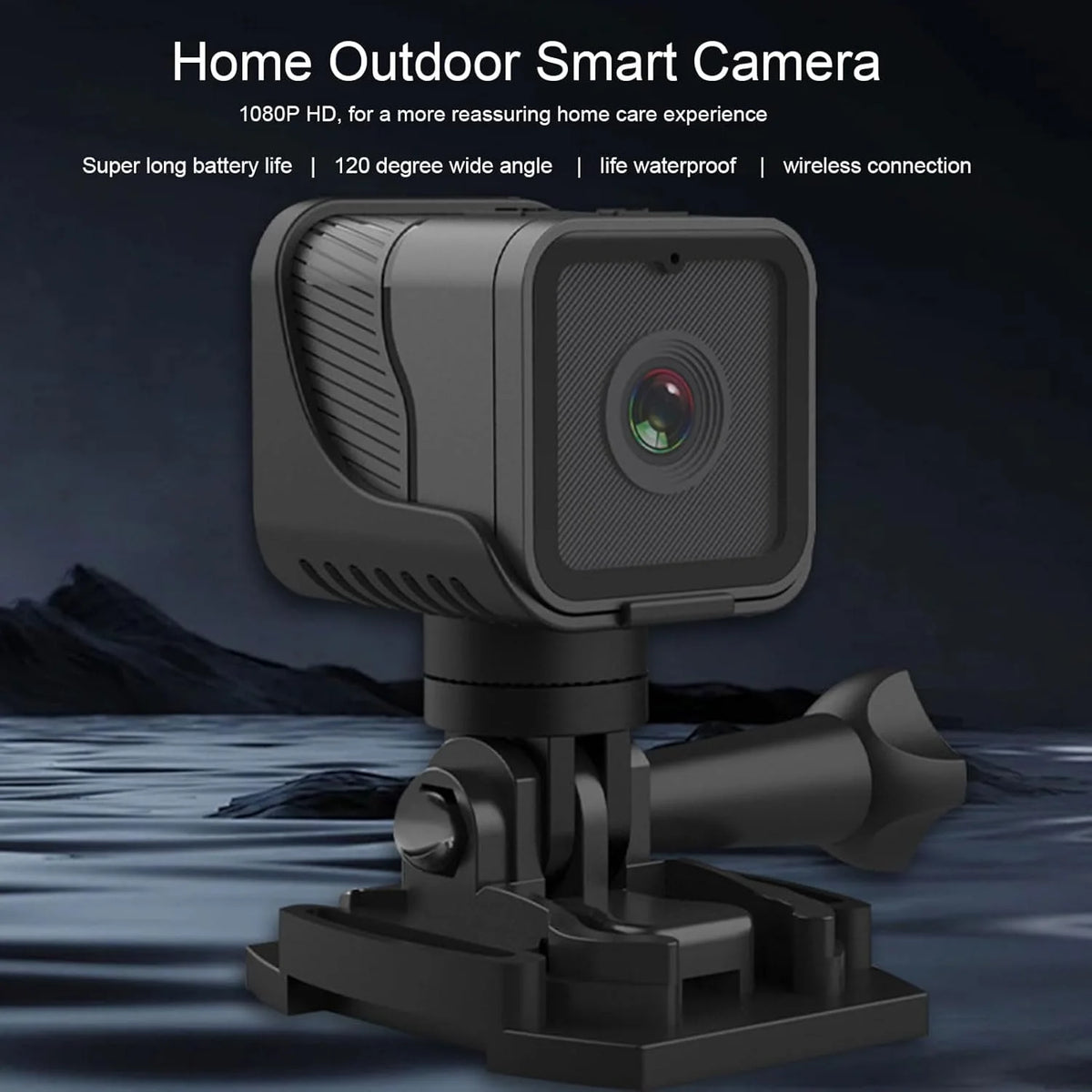 1080P HD Portable Sports Mini Camera with Hotspot WiFi Waterproof Camera, Motorcycle and Bike Camera Anti Shake Outdoor Sports