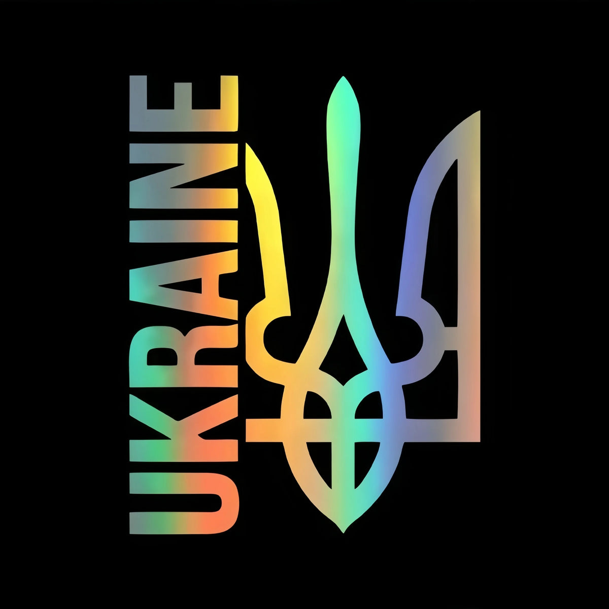 Ukraine Трезубец Тризуб Whole Body Waterproof Vinyl Car Sticker Decal Car Accessories Decor Pegatinas Para Coche