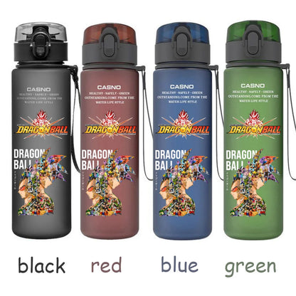 560ML Dragon Ball Water Cup Children Portable Plastic Goku Vegeta Bulma Cartoon Outdoor Large Capacity Sport Water Bottle Gift