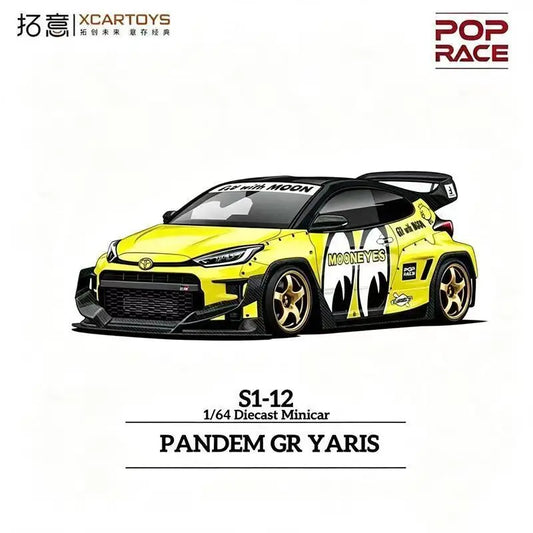 POP RACE 1:64 Toyota GR Yaris S1-12 Alloy Car Model
