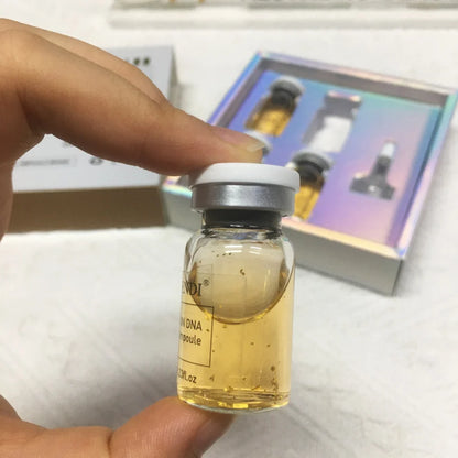 4PCS Salmon DNA Gold BB Glow Kit Dr.Pen Gold Stem Cell Ampoule Foundation Starter AQUA Peptide Face Skin Care Essence 8ml