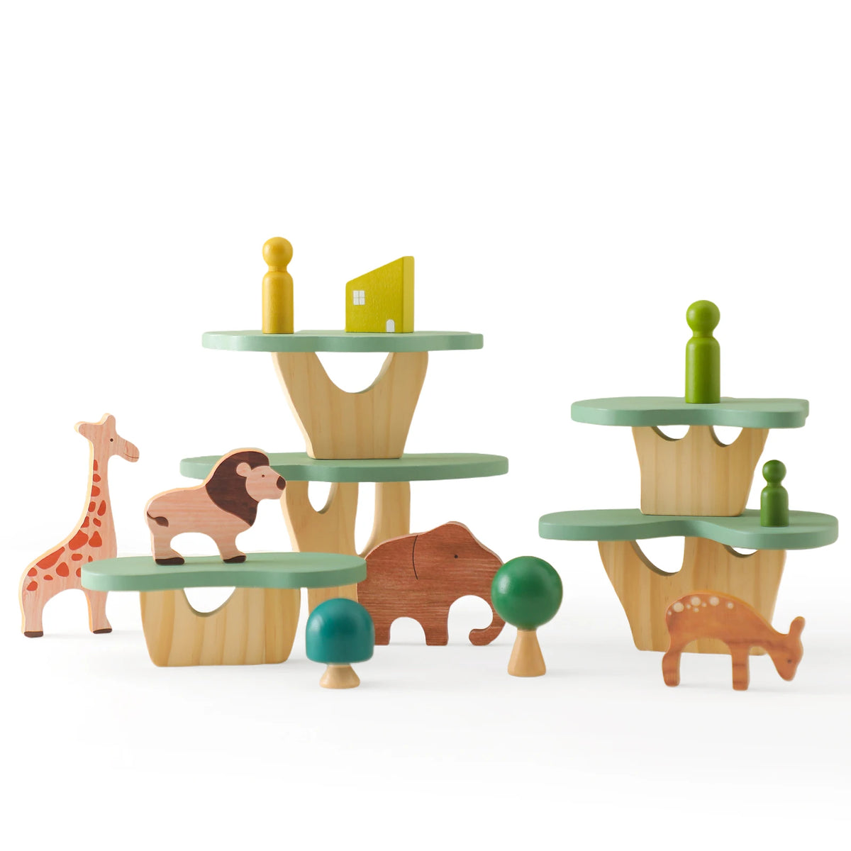 Baby Montessori Toys Artificial Forest Building Blocks Display Toys Balanced Educational Game For Newborns Baby Room Decoration