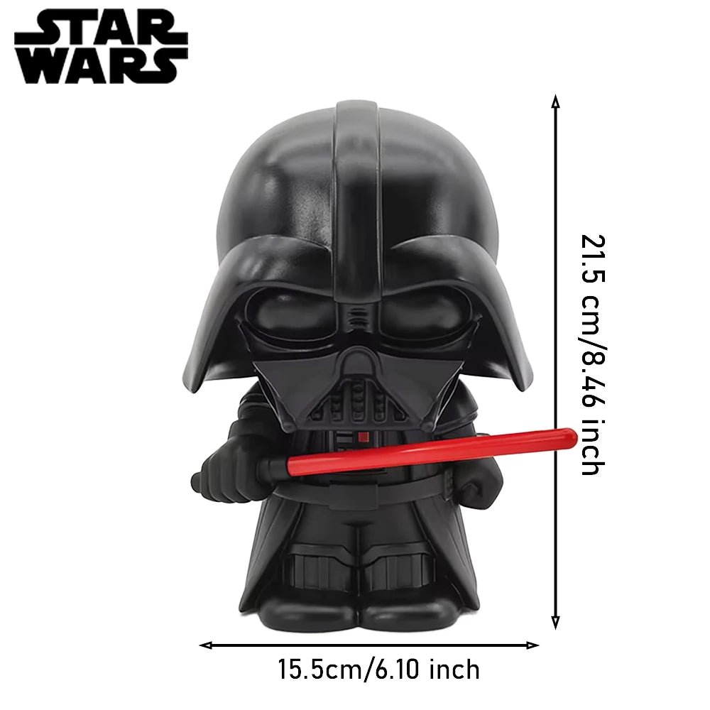 Star Wars Officially Licensed PVC Piggy Bank Darth Vader Figurine Money Box Home Decor Collectible Desktop Organizer Savings Jar