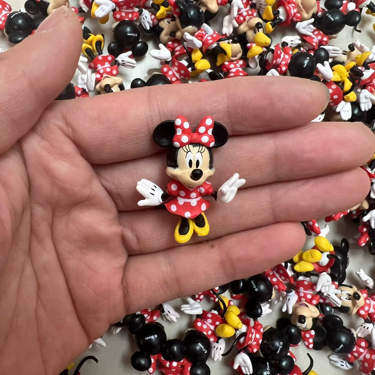 Disney original 100th Mini Figureines Bottle Toy  Princess Series Villain Series Figurine Toy Model For Kids Gifts