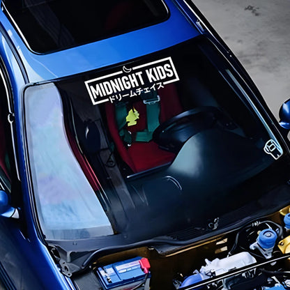 Midnight Kids JDM Car Decal Waterproof Vinyl Sticker Trendy Drift Auto Window Exterior Decor