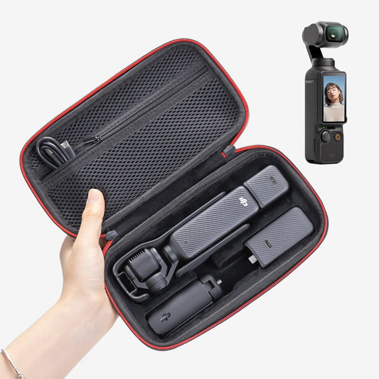 Carrying Hard Case for DJI Osmo Pocket 3 Durable Material Soft Lining Protective Bag with Wrist Strap Osmo Pocket 3 Accessories