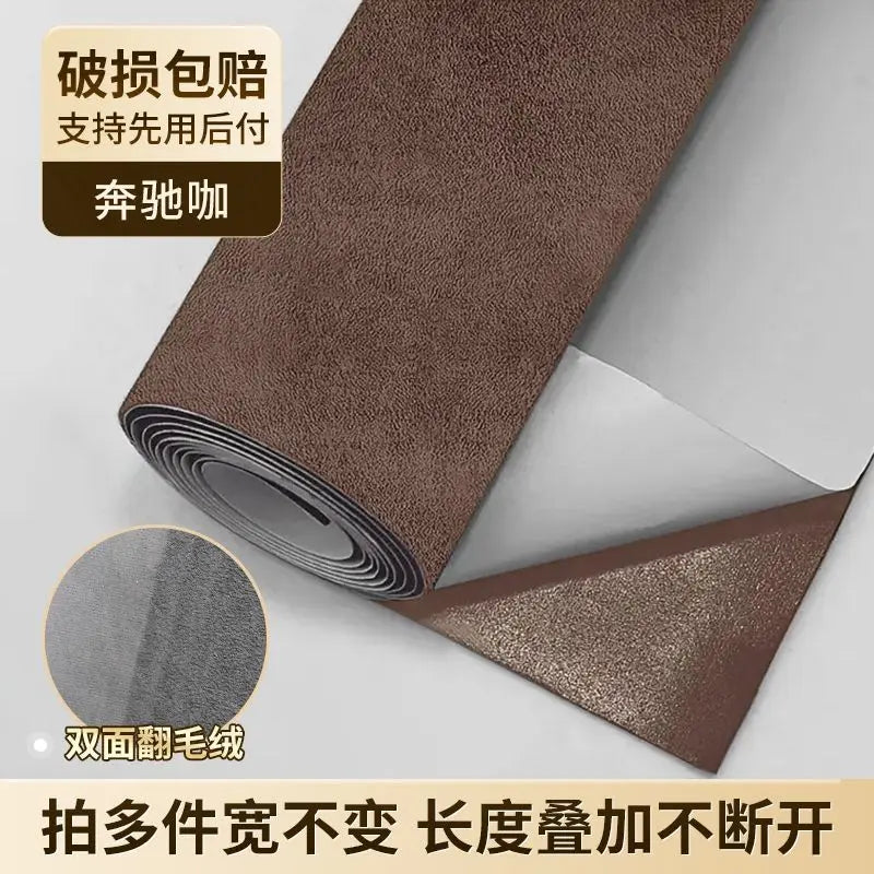 Elasticity Self Adhesive Suede Fabric By Half A Meter for Car Cushion Sofa Chair Repair Patch Jewelry Box DIY Sewing Cloth Black